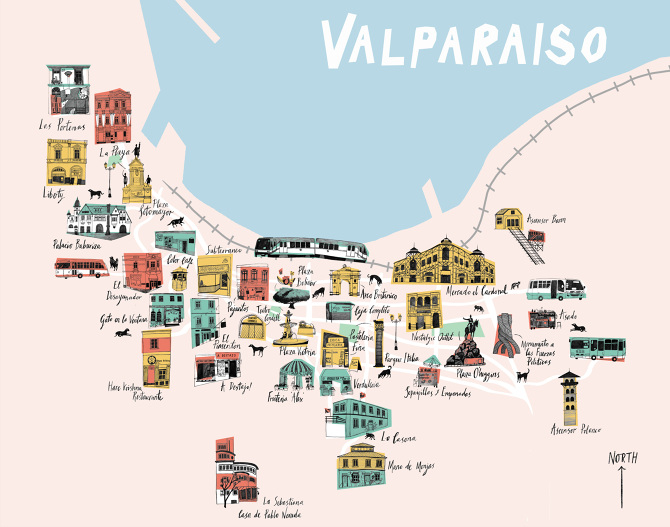 valparaiso chile map valparaiso chile map